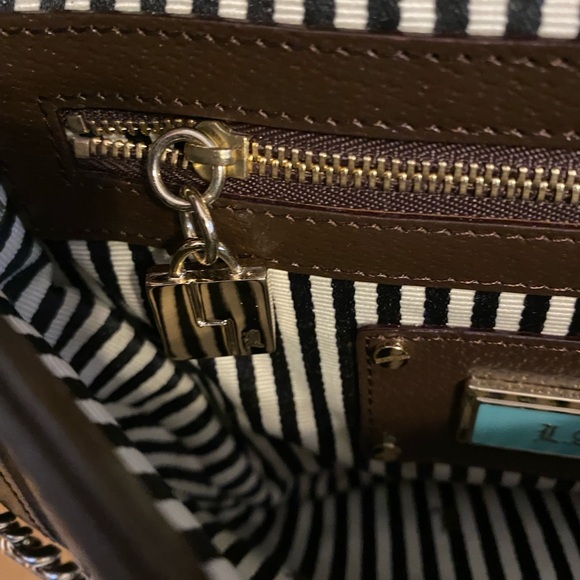 L.A.M.B Love Angel Music Baby Shoulder Signature Canvas Leather Purse, SMALL - Picture 12 of 13